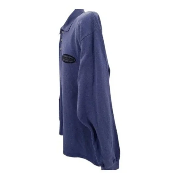 Harley Davidson Nashua NH Mens Purple Long Sleeve Polo Shirt Size Large